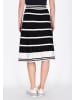 DreiMaster Women Skirt in black white stripe