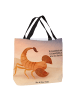 Mr. & Mrs. Panda Strandtasche Sternzeichen Skorpion Design mit S... in Weiß