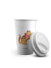 Mr. & Mrs. Panda Kaffeebecher Eichhörnchen Smoothie ohne Spruch in Weiß