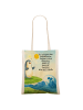 Mr. & Mrs. Panda Schultertasche Pinguin Surfer Design mit Spruch in Weiß
