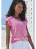 Vivance by Lascana Kurzarmshirt in pink-creme