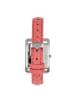 Bertha Marisol Schweizer Perlmutt-Lederarmbanduhr in Coral