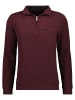 Ragman Sweatshirt mit Stehkragen und Zip in Barolo