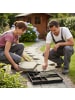 relaxdays 2 x Pflasterform 10 Kammern in Schwarz - (B)45 x (T)40 cm