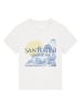 wat? Apparel T-Shirt Santorini Sunset Club in Off White
