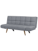 Beliani 3-Sitzer Sofa INGARO in Grau/Braun - (W) 182 x (H) 86 x (L) 80 cm
