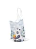 Mr. & Mrs. Panda Tote Bag Panda Winter Pommes Design ohne Spruch in Weiß