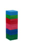 relaxdays Wackelturm in Bunt - (B)7,5 x (H)24,5 x (T)7,5 cm