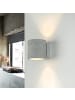 Licht-Erlebnisse Wandlampe EEK F (B)10 x (L)10 x (H)10 cm in Grau