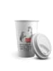 Mr. & Mrs. Panda Tumbler Pinguin mit Kind mit Spruch in Weiß