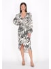 Albee Women Dress in Offwhite Black