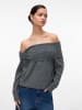 Vero Moda Strickpullover in Medium Grey Melange