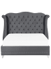 Beliani Doppelbett AYETTE in Grau - (W) 205 x (H) 154 x (L) 215 cm