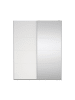ebuy24 Schiebetürenschrank Catania (2-türig) Weiß 179 x 67 cm