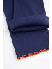Coccodrillo Gerippte Leggings mit langem Bein in dunkelblau