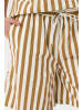 SAINT TROPEZ Shorts ZalindaSZ Gerade Passform in Tiger's Eye Ice Stripe
