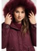 myMo Wattierter Parka in Bordeaux