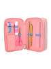 Depesche 3-Fach Federtasche inkl. Stifte TOPModel in Bunt 20,5 x 14,3 x 7,5 cm