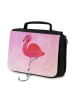 Mr. & Mrs. Panda Kulturbeutel Flamingo Classic ohne Spruch in Aquarell Pink