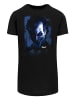 F4NT4STIC Long Cut T-Shirt DC Comics Batman Arkham Asylum Joker Face Texture in schwarz