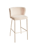 Beliani 2-tlg Barhocker MINA II in Beige