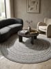 KADIMA DESIGN Flachwebteppich BORNO Orientalisch Polypropylen in Grau