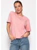 SASSYCLASSY T-Shirt mit schmalen Streifen in Rosa
