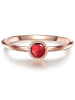 Glanzstücke München Ring Sterling Silber roségold Granat in roségold