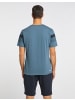 Joy Sportswear Rundhalsshirt MATTIA in harbour blue melange