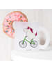 Mr. & Mrs. Panda Glas Einhorn Radfahrer ohne Spruch in Transparent
