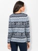 WITT WEIDEN Jacquard-Pullover in marine-bleu-gemustert