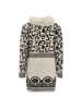 faina Damen Strickjacke in Wollweiss Schwarz