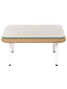 Beliani Couchtisch BAUCINA in Weiß/Braun - (W) 60 x (H) 30 x (L) 60 cm