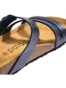 Palado Pantoletten Chios in Blau Metallic Snake