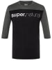 super.natural Merino T-Shirt CONTRAST 3/4 in schwarz