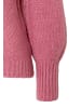 More & More Rundhalspullover, Strukturstrick in berry rose
