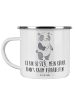 Mr. & Mrs. Panda becher emaille Panda Insulinpumpe mit Spruch in Weiß