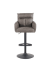 DUBI Möbel 2er-Set: Barhocker Aris in Taupe - (B)54 x (H)101 x  (T)57 cm