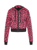 Swirly Damen Sweatshirt in Pink Leo