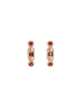 gaya Women Earrings in Rose Gold Red