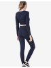 Cipo & Baxx Top & Leggings WLR142 in NAVYBLUE