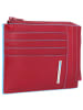 Piquadro Blue Square Kreditkartenetui RFID Leder 12 cm in red