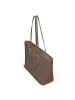 Lazarotti Bologna Leather Shopper Tasche Leder 35 cm in taupe