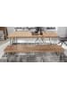 FineBuy Sitzbänk in Braun / Akazie / 120x40x45
