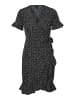 Vero Moda Kleid VMHENNA WRAP in Schwarz