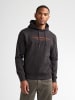 Petrol Industries Raglan-Hoodie mit Print cedarwood in Schwarz