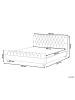 Beliani Bettgestell AVALLON in Grau/Schwarz - (W) 192 x (H) 94 x (L) 233 cm