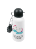 Mr. & Mrs. Panda Aluflasche Einhorn Sekt mit Spruch in Weiß