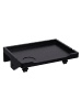 relaxdays Nachttisch klemmbar in Schwarz - (B)36 x (H)9 x (T)25,5 cm