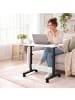 relaxdays Laptoptisch in Schwarz/ Weiß - (B)60 x (H)67-90 x (T)40 cm